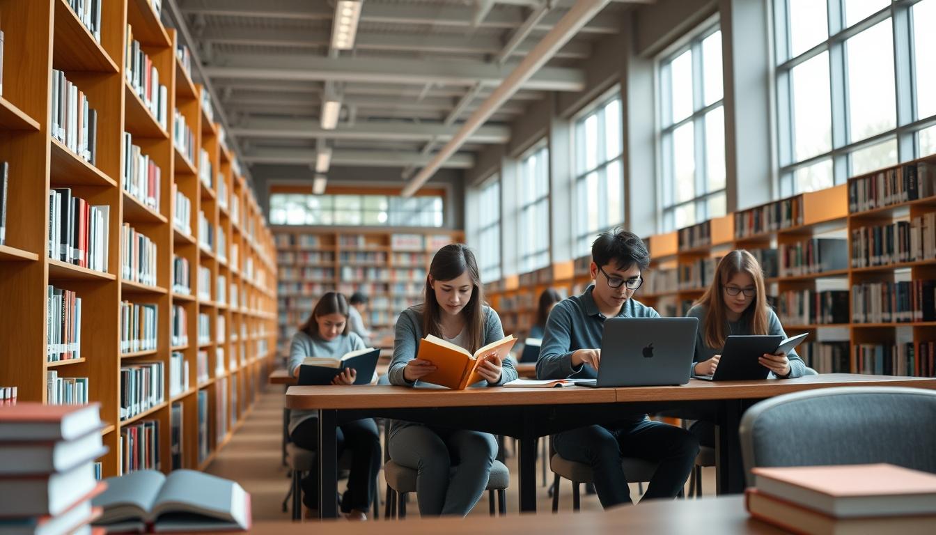 Student using a study guide to organize academic notes