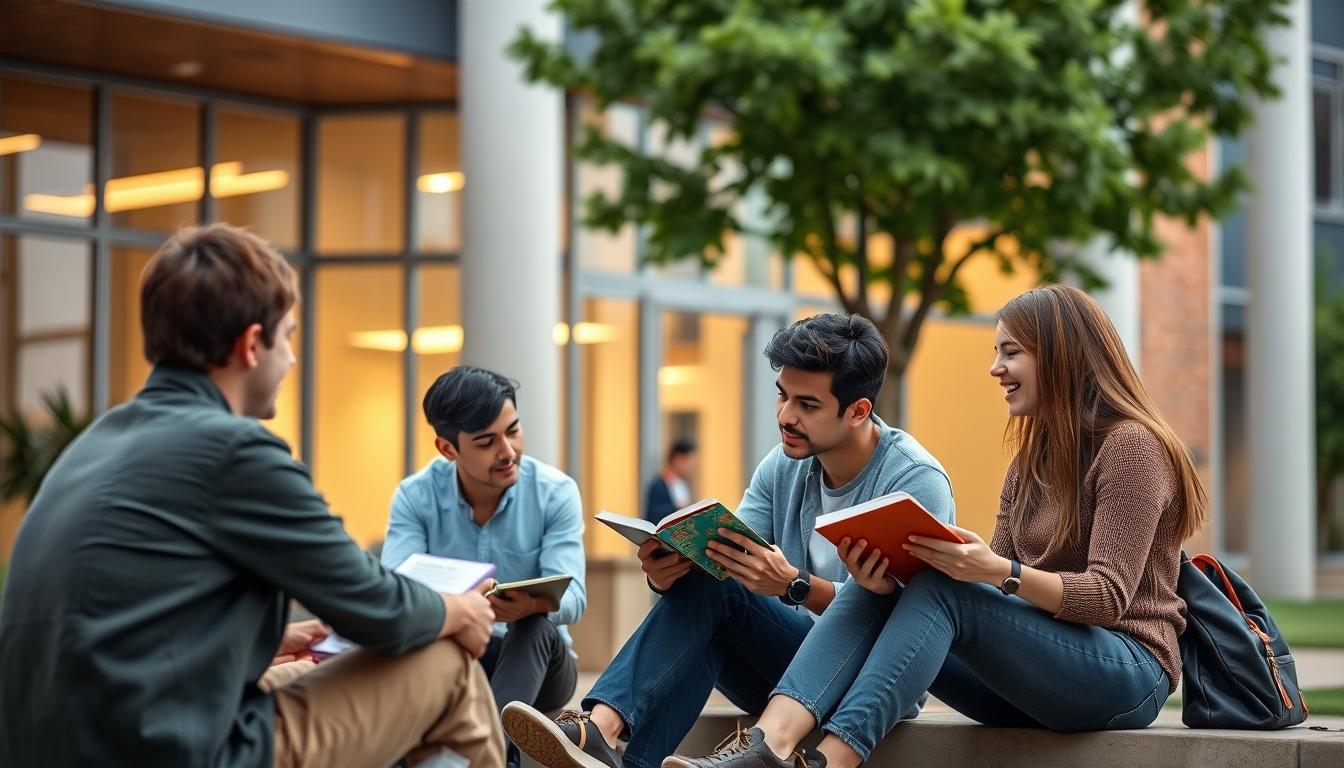 Student developing practical and academic skills